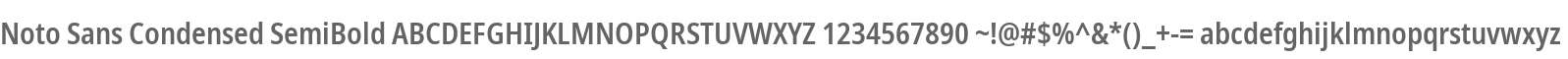 Noto Sans Cond SemBd