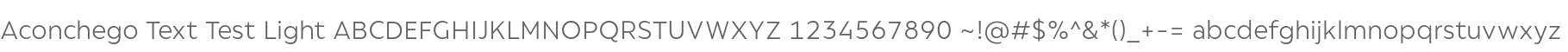 Aconchego Text Test Light
