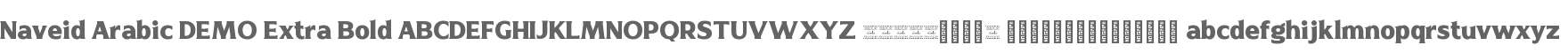 Naveid Arabic DEMO Extra Bold
