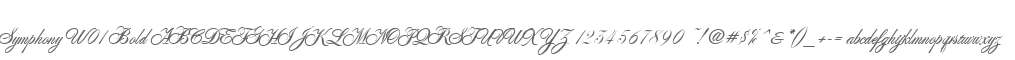 Symphony W01 Bold