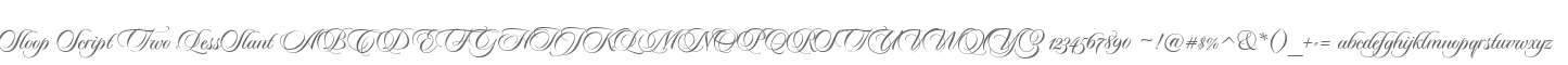 Sloop Script Two LessSlant