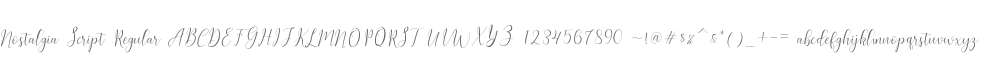 Nostalgia Script Regular