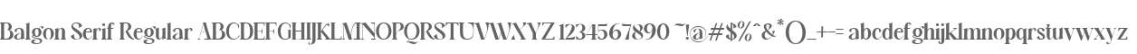 Balgon Serif