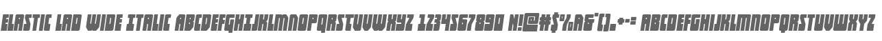 Elastic Lad Wide Italic