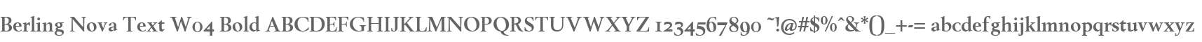 Berling Nova Text W04 Bold
