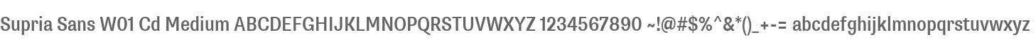 Supria Sans W01 Cd Medium