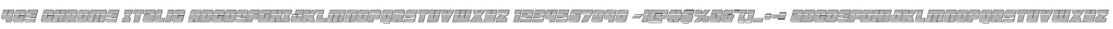 4ce Chrome Italic