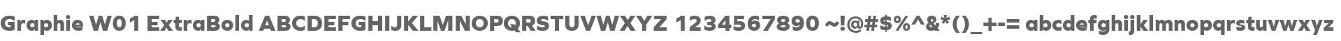 Graphie W01 ExtraBold