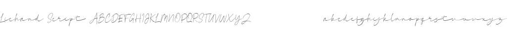 Lichand Script