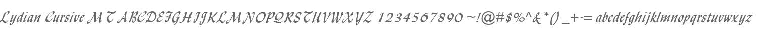 Lydian Cursive MT