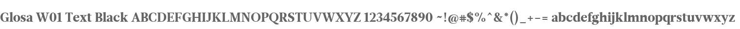 Glosa W01 Text Black