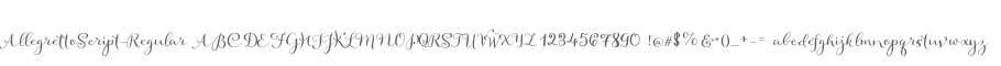 AllegrettoScript-Regular