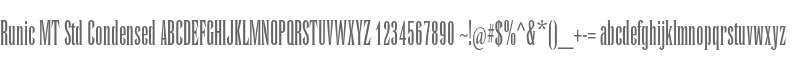 Runic MT Std Condensed