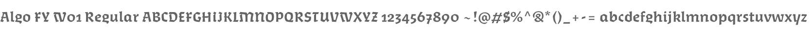 Algo FY W01 Regular