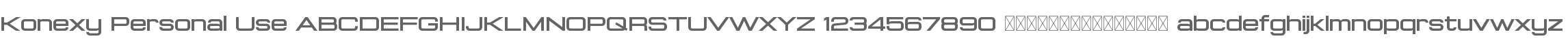 Konexy Personal Use
