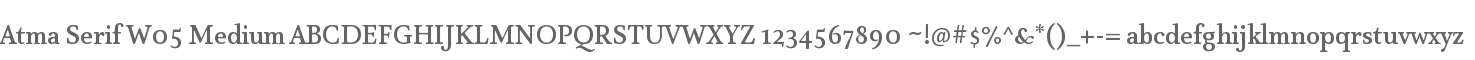 Atma Serif W05 Medium