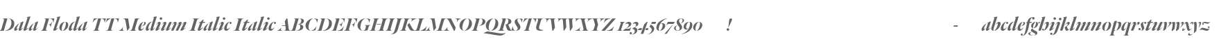 Dala Floda TT Medium Italic Italic