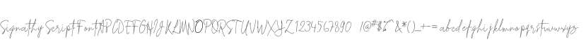 Signathy Script Font
