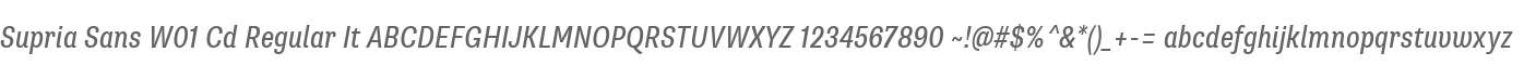 Supria Sans W01 Cd Regular It