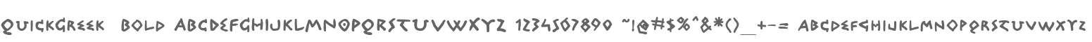 QuickGreek  Bold