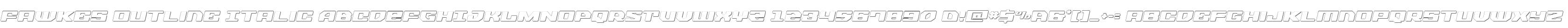 Fawkes Outline Italic