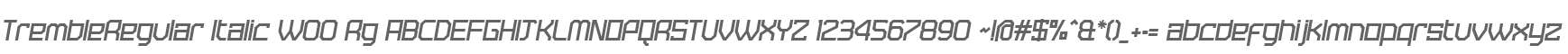 TrembleRegular Italic W00 Rg