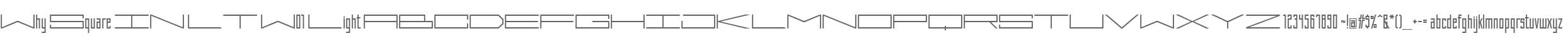 Why Square IN LT W01 Light