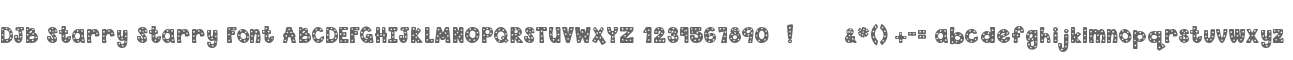 DJB Starry Starry Font
