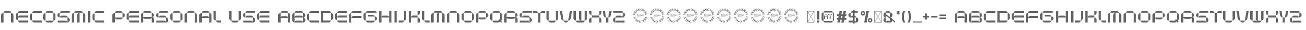 Necosmic Personal Use