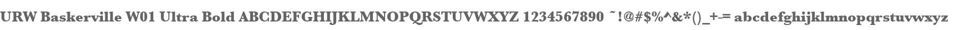 URW Baskerville W01 Ultra Bold