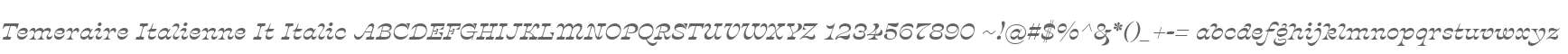 Temeraire Italienne It Italic