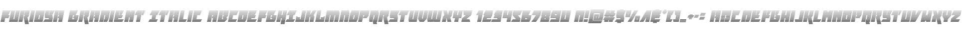 Furiosa Gradient Italic