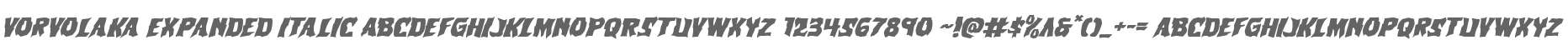 Vorvolaka Expanded Italic