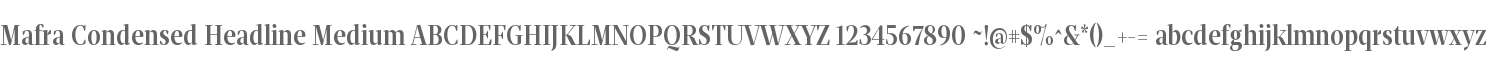 Mafra Condensed Headline Medium