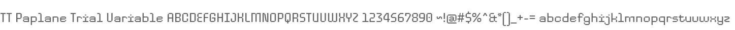 TT Paplane Trial Variable