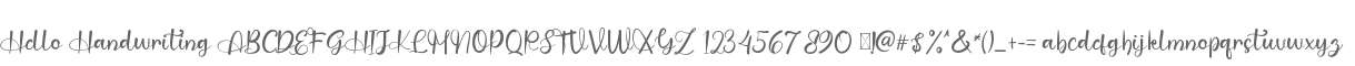 Hello Handwriting