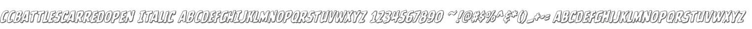 CCBattleScarredOpen Italic