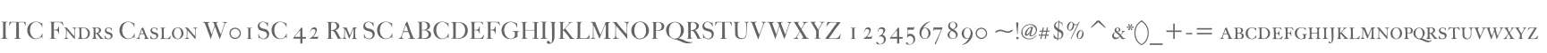 ITC Fndrs Caslon W01SC 42 Rm SC