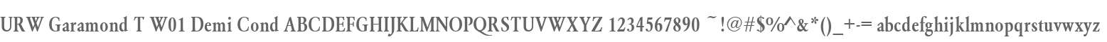 URW Garamond T W01 Demi Cond