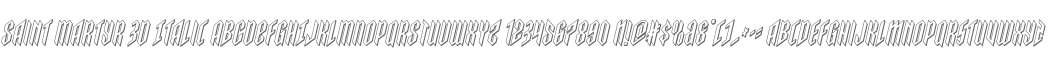 Saint Martyr 3D Italic