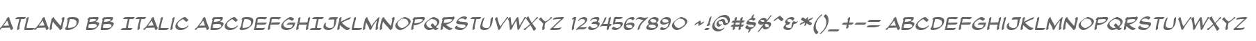 Atland BB Italic
