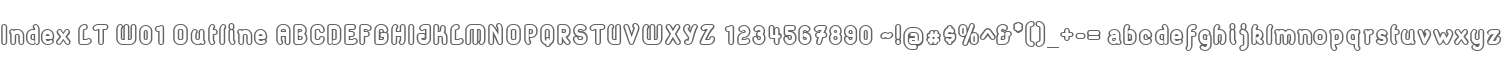 Index LT W01 Outline