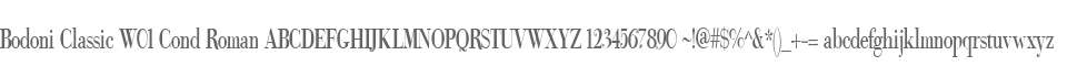 Bodoni Classic W01 Cond Roman
