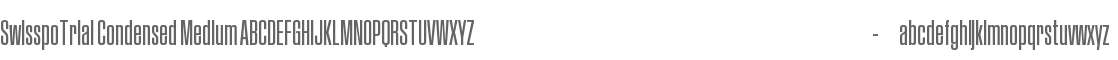 SwisspoTrial Condensed Medium
