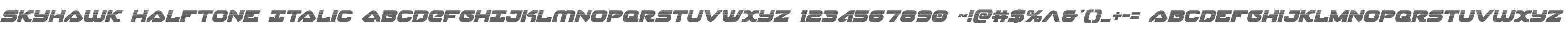 Skyhawk Halftone Italic
