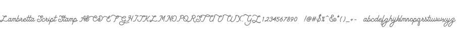 Lambretta Script Stamp