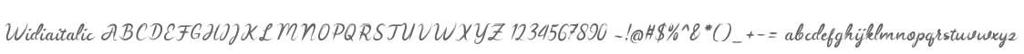 Widiaitalic