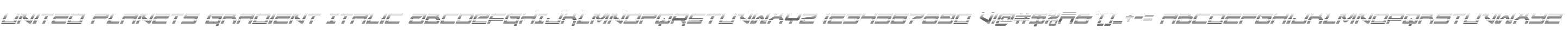 United Planets Gradient Italic