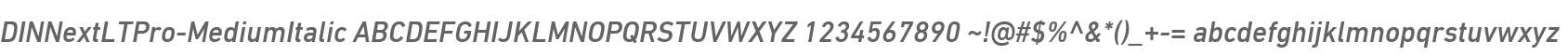 DINNextLTPro-MediumItalic