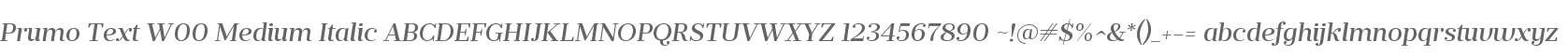 Prumo Text W00 Medium Italic